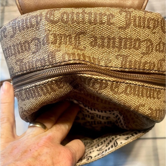 Juicy Couture Modern Chic Medium Macroon Dot Backpack- Brown 🔥EUC🔥 - Picture 10 of 15